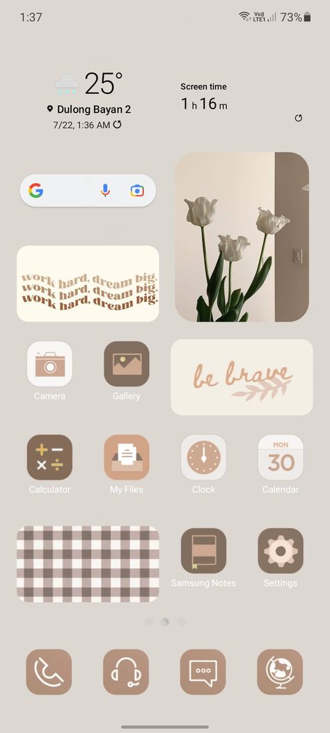 #android #aesthetic #layout #brown #theme #ios14inspired #ios14 #samsung #apporganizer Aesthetic Widget Ideas Android, Homescreen Layout For Android, Aesthetic Themes For Android Apps, Phone Homescreen Layout Android, How To Make Samsung Aesthetic, Theme Ideas For Phone Android, Samsung Icons Organize, Aesthetic Android Layout, Android Icon Aesthetic