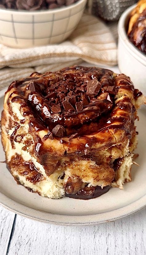 Chocolate Cinnamon Rolls — Sweet Monkey Chocolate Punch, Chocolate Cinnamon Rolls, Sweet Monkey, Cinnamon Roll Recipe Homemade, Sweet Roll Recipe, Powder Sugar, Chocolate Roll, Pure Vanilla, Cinnamon Rolls Homemade