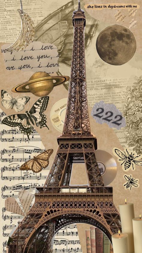 #paris #france #vintage #music #moodboard #collage #aesthetic #spotify #parisaesthetic #love #beigeaesthetic #brownaesthetic Aesthetic Wallpaper Paris Vintage, Eiffel Tower Aesthetic Vintage, France Collage Aesthetic, Paris Brown Aesthetic, French Collage Aesthetic, Paris Moodboard Aesthetic, Fondos Aesthetic Vintage Cafe, Brown Aesthetic Paris, Paris Background Aesthetic