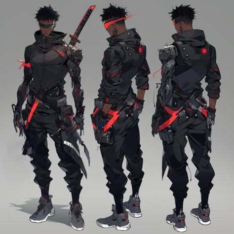 Cyberpunk Vigilante, Stealth Suit Concept Art, Super Hero Armor, Ninja Character Design, Hero Costumes Design, Cyberpunk Suit, Space Ninja, Techwear Anime, Anime Techwear