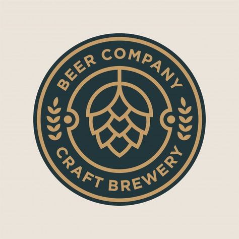 Brewery Logo Design, Logo Real Madrid, Vibes Logo, Beer Logo Design, Brewery Logos, Brewery Logo, Logo Generator, Trademark Design, Inspiration Logo Design