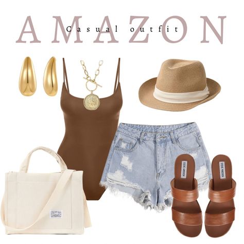 Casual summer fashion finds Amazon Summer Fashion 2024, Amazon Outfits Women Summer, Shein Vacation Outfits, Summer Outfits Amazon, Amazon Summer Outfits, Outfit Ideas From Amazon, Amazon Outfit Ideas, Jeans And Bodysuit, 2020 Clothes