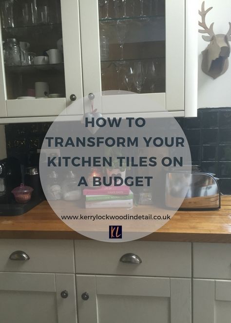 How to transform your kitchen tiles on a budget Kitchen Tile Cover Up, What To Put On Kitchen Counters, Upcycle Kitchen, Cheap Kitchen Makeover, Heritage Paint, Tile Paint, Tiles Uk, Teenager Bedroom Boy, Square Kitchen