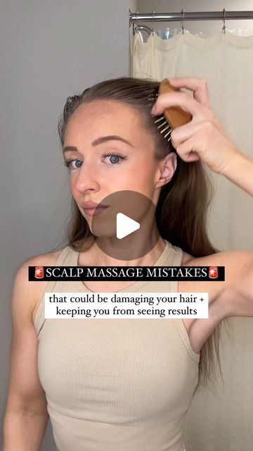 Monique on Instagram: "Not seeing results or seeing hair fall?👀 You might be making these mistakes that could be damaging your hair and/or keeping you from seeing results: ⬇️
.
1. Using a silicone scalp massager on dry hair: silicone scalp massagers are to be used on wet hair in the shower and wood scalp massagers are to be used on dry hair (both linked in my Amazon storefront - link in bio) 

2. Pulling the scalp massager brush through your hair when massaging: you should massage in one small area for a few seconds, then lift directly up to go to a different area, avoiding pulling the brush through any of your hair 

3. Rushing through the scalp massage or not being gentle: you should not be massaging your scalp in fast motions, that will only increase hair being pulled out. Take your ti Scalp Messenger, Hair Massage Brush, How To Use A Scalp Massager, Scalp Massage Techniques, Hair Silicone, Daily Hair Routine, Hair Scalp Massager, Scalp Brushing, Scalp Massager