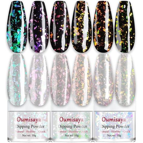 Clear Glitter Nails, 3d Acrylic Nails, Dip Nail Colors, Dip Manicure, Dip Nail, Acrylic Nail Powder, Nail Dip Powder, Diy Nails At Home, Gel Set