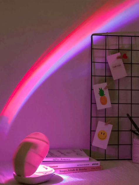 Rainbow Projection Night Light | SHEIN USA Rainbow Night Light, Led Rainbow, Sky Projector, Lights Decoration, Led Projects, Apple Watch Iphone, Bedroom Lights, Rainbow Light, Projector Lamp