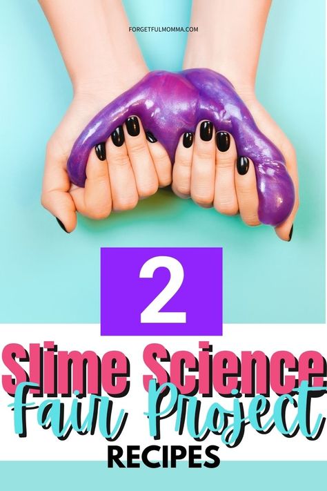 Slime is a fascinating substance that makes science for kids fun and engaging. It's a simple slime science fair project idea. Unique Science Fair Projects, Science Fair Board Layout, Slime Science Fair Project, Bouncy Egg Experiment, Science Project Board, Slime Science, Easy Science Fair Projects, Borax Slime Recipe, Science Fair Board