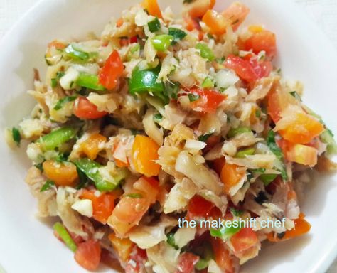 Tobago Recipes, Trinidad Dishes, Caribbean Appetizers, Salt Fish Recipe, Trinidadian Recipes, Salt Fish, Guyanese Recipes, Fry Bake, Cod Fish Recipes