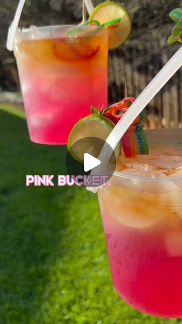 DaDrunkMonkey llc.  📌 on Instagram: "pink bucket 💗" Drinks In Buckets, Liquor Bucket Drinks, Drink Bucket Ideas, Bucket Drinks Alcohol Party Ideas, Pink Alcoholic Drinks For A Party, Pink Alcoholic Drinks, Bucket Drinks, Drink Bucket, Bucket Ideas