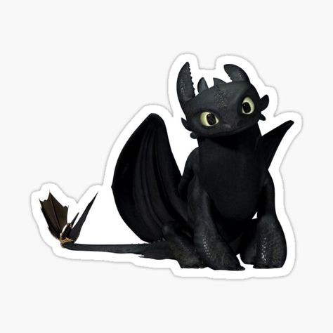 Brands at a cheap price! • Millions of unique designs by independent artists. Find your thing. How To Train Your Dragon Stickers, Dragon Gifts, Toothless Night Fury, Stickers Ideas, Toothless Dragon, Card Png, Dragons Gift, Dragon 2, Night Fury