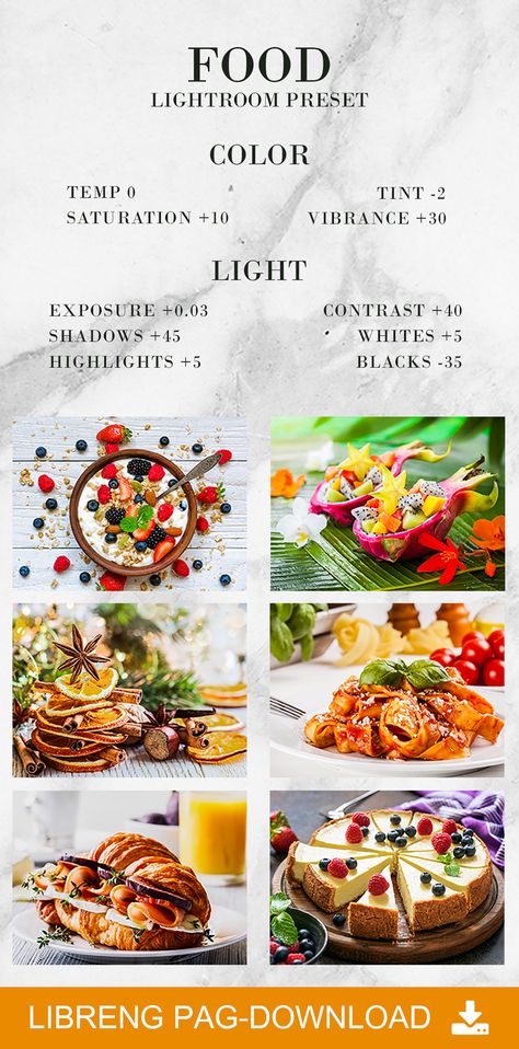 Food Photography Editing Lightroom, How To Edit Food Pictures, Food Photo Editing Lightroom, Landscape Food Photography, Food Pictures Ideas, Lightroom Presets For Food, Editing Food Pictures, Food Presets Lightroom Free, Food Lightroom Presets