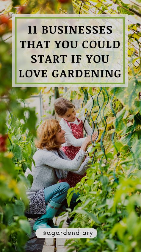 If gardening is your passion, explore these 11 businesses that you could start if you love gardening. From offering garden design services to running a community-supported agriculture program, these ideas will inspire you to turn your hobby into a profitable venture. Embrace your love for plants and discover how to create a successful business, whether it's through organic farming, composting services, or botanical workshops. Your green thumb can be the foundation of a thriving enterprise. Gardening For Profit, Green House Business, Market Garden Ideas, Greenhouse Business Ideas, Garden Business Ideas, How To Start A Plant Business, Horticulturist Aesthetic, Farm Business Ideas, Garden Consultant