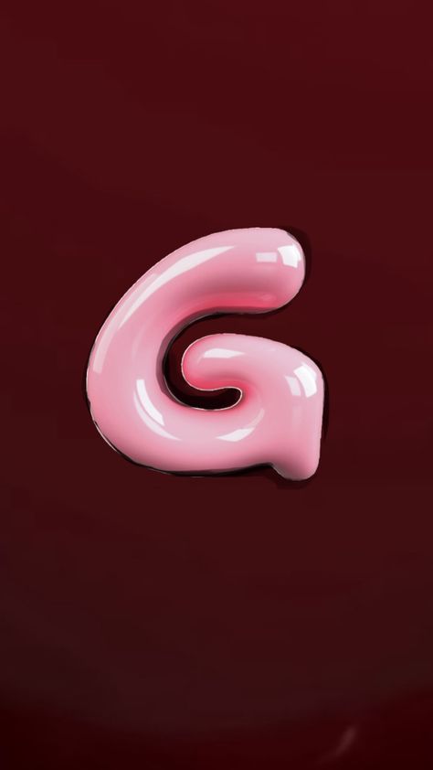 G Wallpaper, Bubble Letter, Bubble Letters, Letter G, Red Bubble, Pink Red, Bubbles, Red, Pink