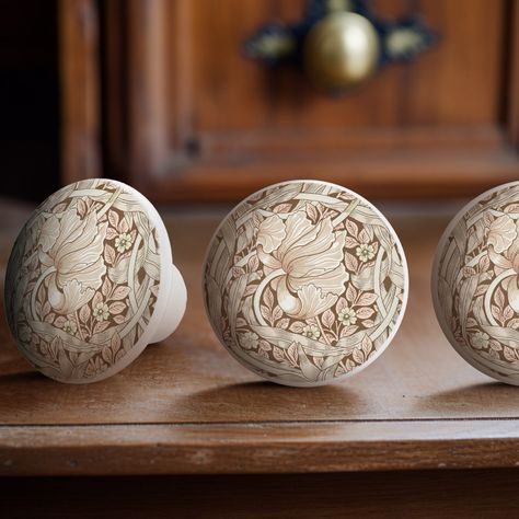 Discover the perfect finishing touches for your cabinets and drawers with our top-quality knobs and pulls collection. Elevate your home decor with stylish and functional hardware options. #decorativehardware #cabinetknobs #drawerpulls #interiordesign #homedecor #kitchencabinets #bathroomdrawers #hardwareaccessories #homeimprovement #styleinspiration Morris Pattern, William Morris Patterns, Dresser Drawer Knobs, Ceramic Knobs, Decorative Hardware, Arts And Crafts Movement, Drawer Knobs, Cabinet Knobs, William Morris