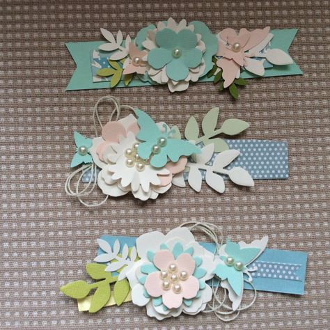 EmbellishmentS Ide Scrapbook, Scrapbook Embellishments Diy, Scrapbook Borders, Folding Origami, Quilled Creations, Embellishment Diy, Card Embellishments, Candy Cards, Card Toppers