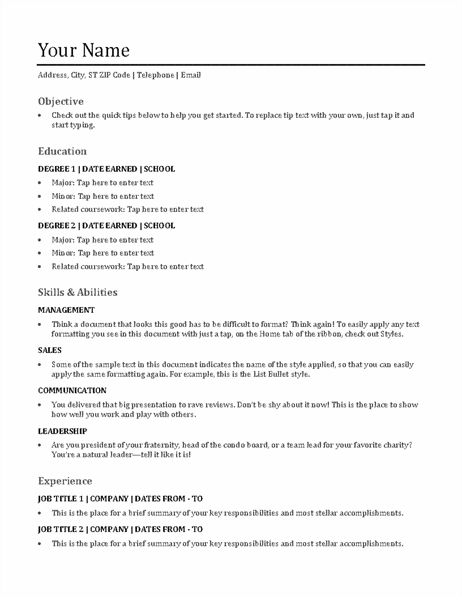 Functional Resume Template, Microsoft Word Resume Template, Sample Resume Templates, Resume Template Examples, Good Resume Examples, Functional Resume, Downloadable Resume Template, Resume Design Template, Download Resume