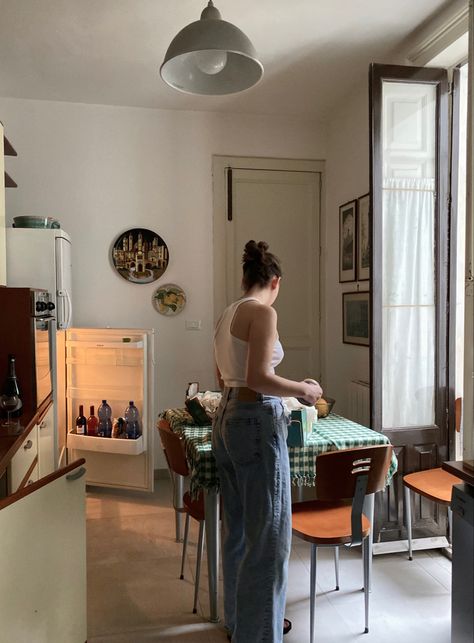 kitchen in an apartment in Italy. vacation with friends Italian Appartement Aesthetic, Italy Aesthetic Apartment, Old Italian Apartment, Spain Apartment Aesthetic, Old Apartment Aesthetic, Italy Apartment Aesthetic, Italian Apartment Aesthetic, Italian Kitchen Aesthetic, Europe Apartment