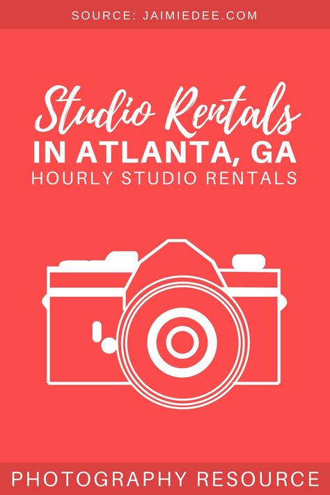 Studio Rental Atlanta: Are you a portrait photographer looking for hourly studio rental in Atlanta?  I’ve put a small list together of some studios in the metro Atlanta area that rent out studio space by the hour!  Cheers.   Hourly Studio rental in Atlanta (Metro Atlanta Area) These links, rates, and availability are current … Studio Rental, Photography Resources, Studio Ideas, Studio Space, Portrait Photographer, Photo Studio, Photography Tips, Portrait Photographers, Art Studio