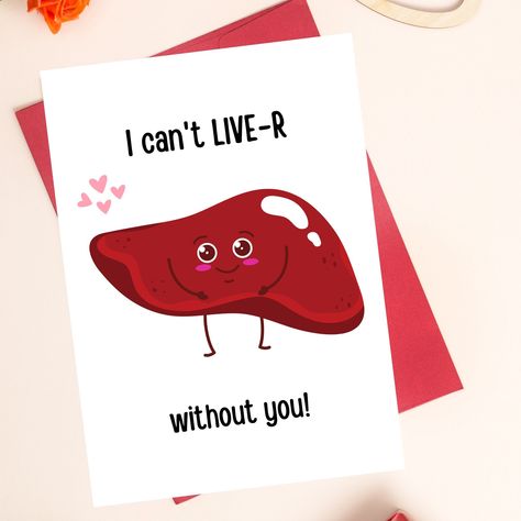 Anatomy Valentines Cards, Valentines Day Card For Friends, Handmade Greeting Card Designs, Punny Cards, Birthday Card Drawing, Cute Puns, Card Drawing, Diy Birthday Gifts, Usb Stick