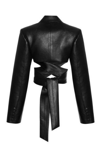 The Biker Jacket by Burberry | Moda Operandi Couture Coats, Blazer Outfit Ideas, Blazer Dress Outfits, Wrap Blazer, Ideal Wardrobe, Faux Leather Coat, Blazer Outfit, Faux Leather Belts, Blazer Outfits