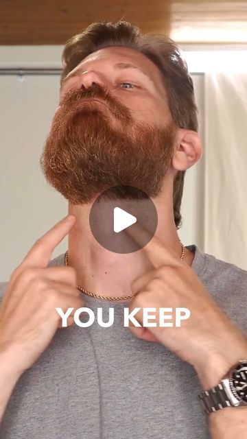 Beardbrand on Instagram: "Expert Advice on Trimming Your Neck Line" Beard Neckline Guide, Lined Up Beard, Trim Beard Neckline, Beard Trimming Styles, Trimmed Beard, Beard Neckline, Neckline Guide, Beard Line, Neck Beard