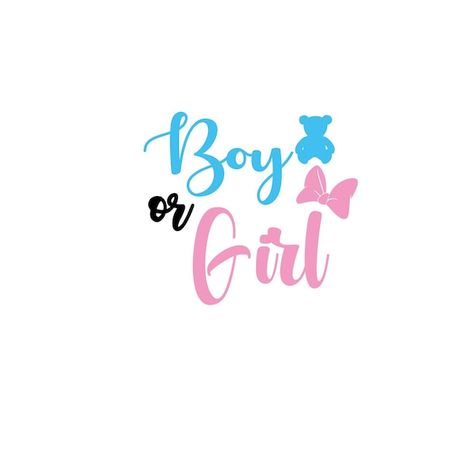 Girl or boy | Premium Vector #Freepik #vector #gender-reveal-party #boy-girl #gender-reveal-invitation #baby-girl Boy Or Girl Decoracion, Boy Or Girl Stickers, Boy Or Girl Gender Reveal, Baby Gender Reveal Party Decorations, Vector Girl, Boy Sign, Girls Foto, Girl Gender Reveal, Party Boy