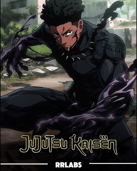 RetroRen Labs | Black Panther in the Animeverse 👀 | Instagram Black Panther Redesign, Black Panther Suit Design, Black Panther Black And White, Black Panther Pfp, Anime Black Character, Black Panther Fan Art, Black Anime Art, African Animation, Anime Black People