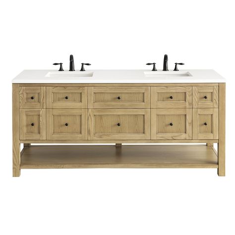 PRICES MAY VARY. Included Components: Covered under James Martin Vanities' 1 year limited and a 1 year limited commercial Ash and poplar vanity cabinet with 2 doors, 4 drawers and 2 shelves Cabinet Features: Constructed from ash wood, poplar, plywood and veneers providing a lifetime of durabiltiy Cabinet bottoms, sides, and shelves are constructed from 1/2" (13mm) thick multi-layered plywood with stain-grade wood veneers Free standing installation vanity is seated on the floor with wall anchors, Bamboo Organizer, Electric Outlets, Black Knobs, Modern Farmhouse Lighting, Mission Furniture, James Martin Vanity, Double Sink Vanity, Double Sink Bathroom, Double Sink Bathroom Vanity