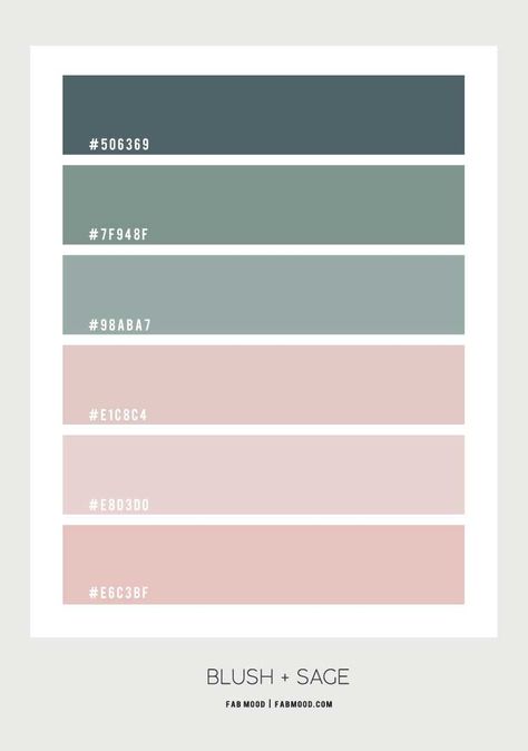 Green Sage and Mauve Pink Bedroom Color Palette Color Palette Notability, Blush And Sage Home Decor, Esthetician Branding Colors, Green And Pink Color Palette Hex Codes, Sage Green And Pink Bedroom Decor, Sage Green And Blush Decor, Blush Sage Bedroom, Sage Green And Blush Aesthetic, Pink Sage Bedroom