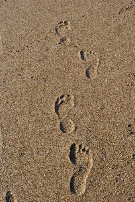 Footsteps in the sand, Tybee Island, GA Footprints In The Sand Painting, Footsteps In Sand, Writing In Sand, Jen Deluca, Footprints In Sand, Sand Footprint, Footsteps In The Sand, Beach Sand Castles, Lock Screen Photo