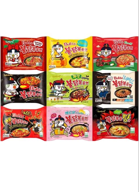 Samyang Spicy Noodles, Spicy Ramen Noodles, Hot Chicken Flavor Ramen, Spicy Stew, Grocery Store Items, Mom Blanket, Cars Drawing, Spicy Ramen, Bistro Food