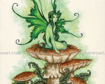 Fairy 8.5x11 PRINT by Amy Brown by AmyBrownArt on Etsy Amy Brown Mermaid, Fairy Hair Drawing, Long Hair Drawing, Amy Brown Art, Faerie Aesthetic, Brown Fairy, Amy Brown Fairies, Fae Art, Brown Artwork