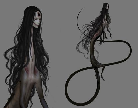 Scary Photos, Humanoid Creatures, Eldritch Horror, Monster Concept Art, Creature Drawings, Scary Art, Mythical Creatures Art, Creepy Art, Monster Design