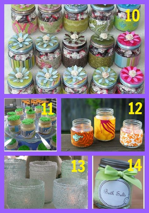 baby food jars project ideas/could adapt some ideas to mason jars Baby Jar Crafts, Baby Food Jars Diy, Baby Jars, Baby Food Jar Crafts, Tiny Glass Jars, Diy Baby Food, Baby Food Containers, Mason Jar Projects, Food Jars