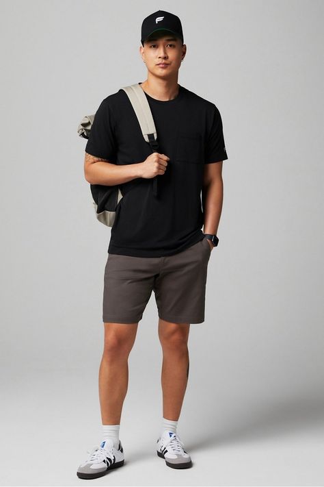 The Clubhouse 2-Piece Outfit FL2 black male Activewear >> Mens >> Outfits regular Men Laid Back Style, Tall And Slim Men Fashion, Mens Clothing Styles College, Mens Outfits Athleisure, Summer School Outfits Men, Minimalist Athleisure Outfits Men, Mens Florida Fashion, Trendy Streetwear Men, Nyc Street Style Men