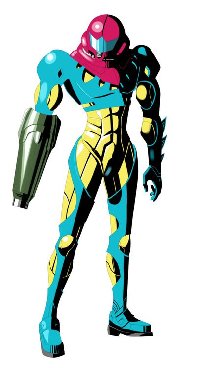 Samus Aran: Fusion Suit Metroid Fusion Suit, Gaming Mural, Metroid Art, Metroid Samus, Zero Suit Samus, Metroid Prime, Super Metroid, Retro Artwork, Nintendo Characters