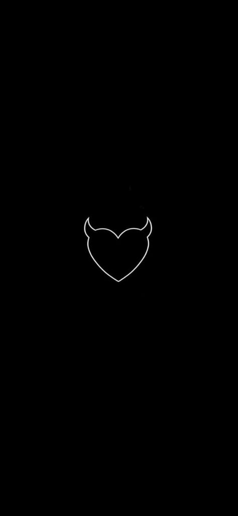 Heart Horns Tattoo, Horned Heart Tattoo, Devils Horns Tattoo, Demon Horns Tattoo, Halo And Horns Tattoo, Born With Horns Tattoo, Small Heart Wallpaper, Heart With Horns Tattoo, Devil Aesthetic Wallpaper