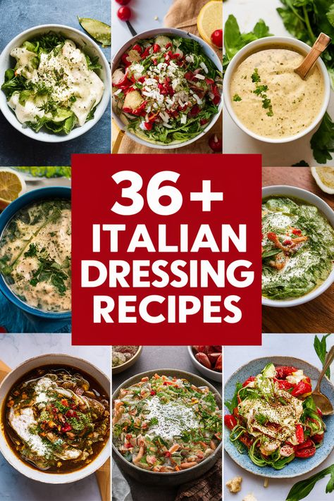 36+ Best Italian Dressing Recipes You Need to Try for Delicious Salads and Dishes!... Elevate your salads and dishes with these amazing Italian dressing recipes. From zesty lemon to creamy parmesan each recipe adds a burst of flavor. Perfect for pasta salads antipasto platters or drizzling on veggies. Your taste buds will thank you for these delicious homemade options that everyone will love!... https://ostrali.com/foodr/italian-dressing-recipes Recipes Using Good Seasons Italian Dressing, Salad Recipes Italian, Best Italian Dressing, Antipasto Salad Dressing, Vegan Italian Dressing, Antipasto Platters, Honey Balsamic Dressing, Honey Balsamic Vinaigrette, Italian Dressing Recipes