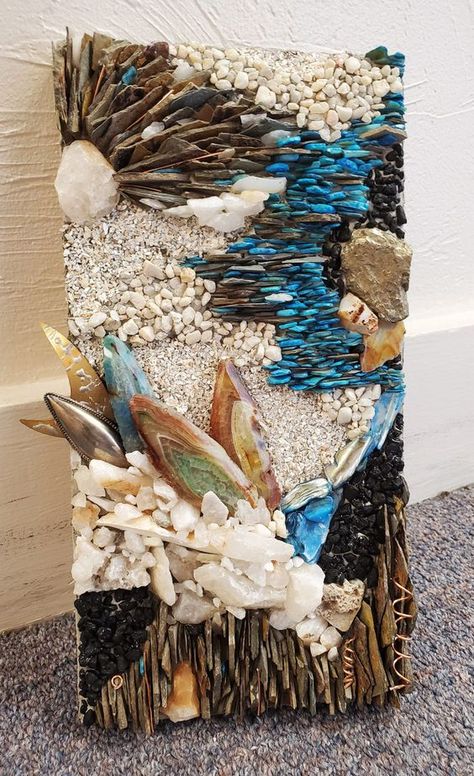 Abstract Mosaic Art, Mosaic Art Diy, Mixed Media Mosaic, Art Coquillage, Eco Friendly Art, Mosaic Art Projects, Custom Mosaic, Mosaic Artwork, Mosaic Garden