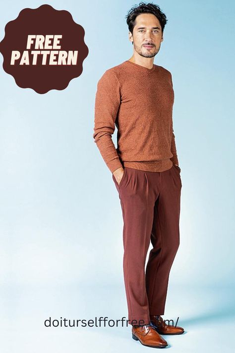 Explore a wide range of free sewing patterns and fashion embroidery and diy magazines at doiturselfforfree.com.Create amazing things for children and babies, men and women, and even home ware for free.All the free patterns are available in PDF format. Mens Free Sewing Patterns, Mens Clothing Sewing Patterns, Free Sewing Patterns For Men, Free Printable Sewing Patterns For Men, Male Trousers Pattern, Men Pants Pattern Trousers, Men Trousers Pattern, Download Free Pdf Sewing Patterns For Men, Men’s Fat Pants Pattern