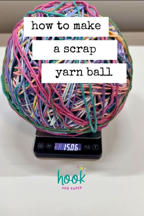 How to save, join, and use your scrap yarn to create colorful crochet projects Bulky Yarn Scrap Projects, Crochet Patterns With Acrylic Yarn, Crochet Scrap Yarn Projects, Scrap Yarn Crochet Projects, Sock Yarn Projects, Scrap Yarn Projects, Join Yarn, Yarn Scraps, Scrap Yarn Crochet