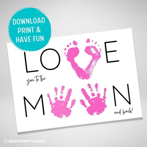 Handprint Template, Baby Hand And Foot Prints, Mothers Day Crafts Preschool, Baby Art Crafts, Template Love, Grandma Love, Baby Art Projects, Footprint Crafts, Baby Handprint