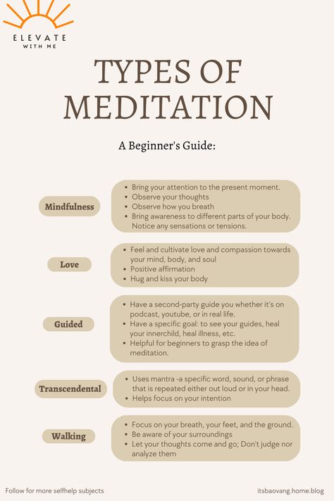 There is no right way or one way to meditate. Many beginners believe it's not for them... maybe you just haven't found what works best for you! Meditating For Beginners, Different Kinds Of Meditation, Different Meditation Techniques, How To Do Meditation For Beginners, Type Of Meditation, Different Forms Of Meditation, Easy Meditation For Beginners, Meditation Tips For Beginners, Forms Of Meditation