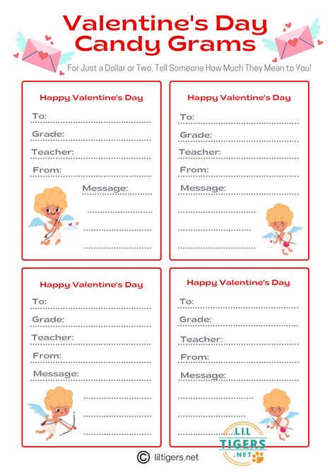 Valentines Day Candy Grams, Valentine Candy Grams, What Is Valentine, Hearts Printable, Sweetheart Candy, Valentine Template, Candy Grams, Valentine Messages, Prom 2014