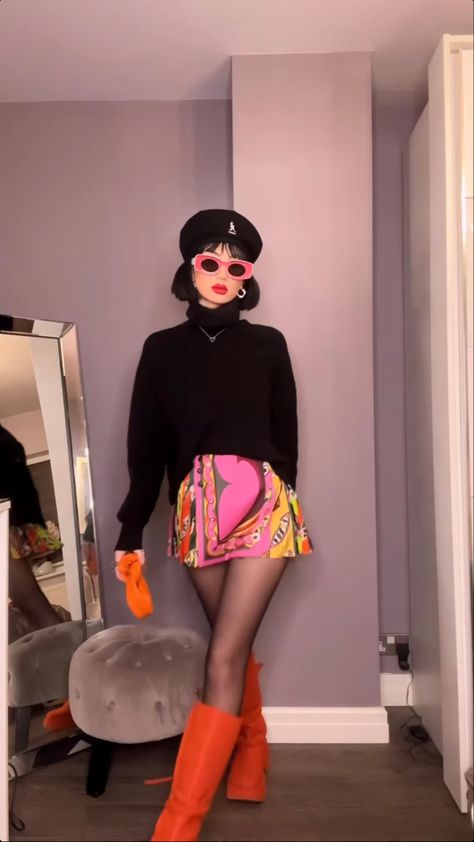 Maximalist Outfit inspo from Eve-Lily 😍 Funky Fancy Outfit, Alter Ego Outfits, Cute Eccentric Outfits, Creative Fashion Outfits, Maximalist Party Outfit, Maximalist Outfits Midsize, Maximalist Fashion Aesthetic, Maximalist Clothes Aesthetic, Maximalist Fashion Outfits