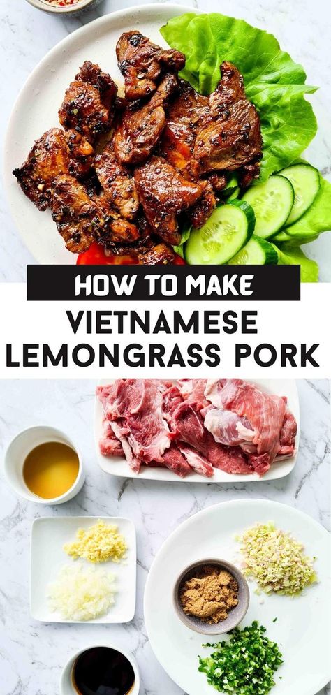 Lemongrass Pork Tenderloin, Vietnamese Lemongrass Pork Ribs, Lemongrass Pork Chops Vietnamese Air Fryer, Charbroiled Pork Vietnamese, Lemongrass Pork Chops Vietnamese, Vietnamese Pork Marinade, Vietnamese Pork Loin Recipes, Vietnamese Marinated Pork, Lemon Grass Pork Chops