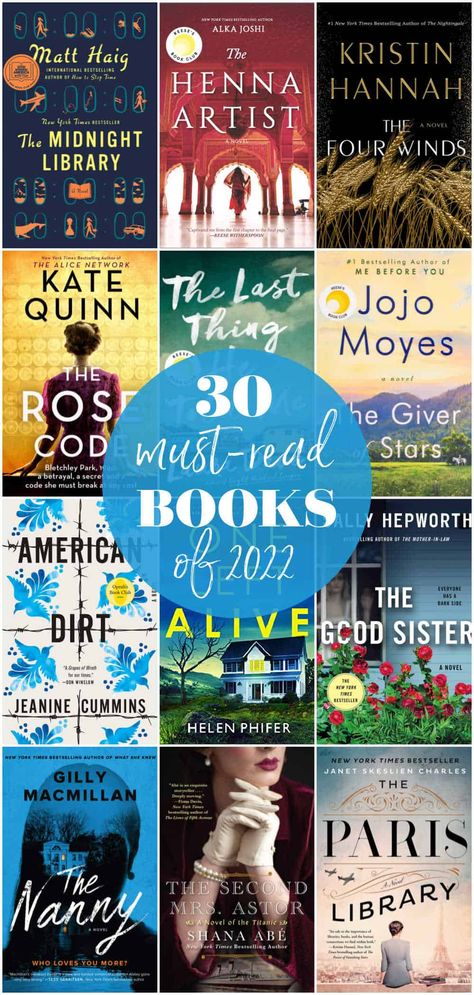 30 Books You Should Read in 2022 - Looking for some awesome books to enjoy this year? Check out our list of 30 books you should read in 2022 to find your next book! Best Book Club Books, Book List Must Read, Must Read Books, Book Club Reads, Book Bucket, Books You Should Read, Great Books To Read, Reading Rainbow, Top Books To Read