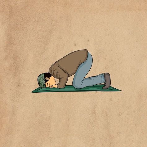 Namaz Cartoon Pic, Sajda Namaz Wallpaper, Namaz Wallpaper Hd, Sajda Pics, Namaz Sajda Pics, Praying Salah, Salah Islam, Muslim Cartoon, Medical Wallpaper