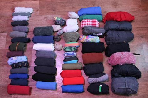 Ranger Roll Clothes Packing Hacks, Army Roll Packing, Roll Packing Clothes, Efficient Packing Travel, How To Roll Clothes For Packing, Army Packing, Rolling Clothes For Packing, Luggage Packing Hacks, Inexpensive Hobbies