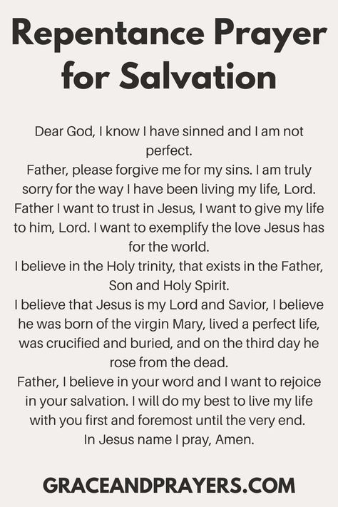 We'll share 7 powerful prayers for repentance, forgiveness, and cleansing to bring you closer to God even if you've strayed from the path. Click to read all prayers for repentance, forgiveness and cleansing. How To Repent To God, 7 Days Fasting And Prayer Plan, Prayer To Repent Sins, Prayers For God's Favour, Repentance Prayer For All Sins, Prayers From The Bible, Prayer For Repentance Forgiveness, How To Repent Sins, Forgiveness Prayers To God